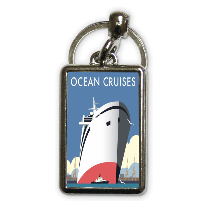 Ocean Cruises Metal Keyring