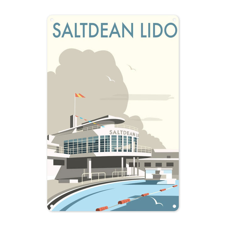 Saltdean Lido, Brighton and Hove Metal Sign
