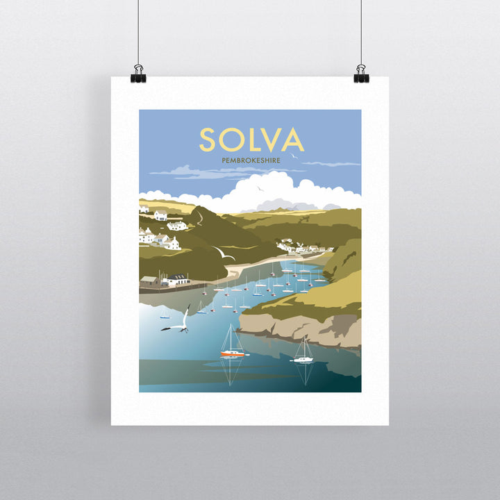 Solva, South Wales Fine Art Print