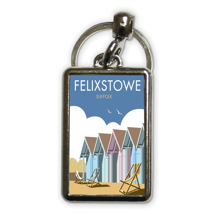Felixstowe, Suffolk Metal Keyring