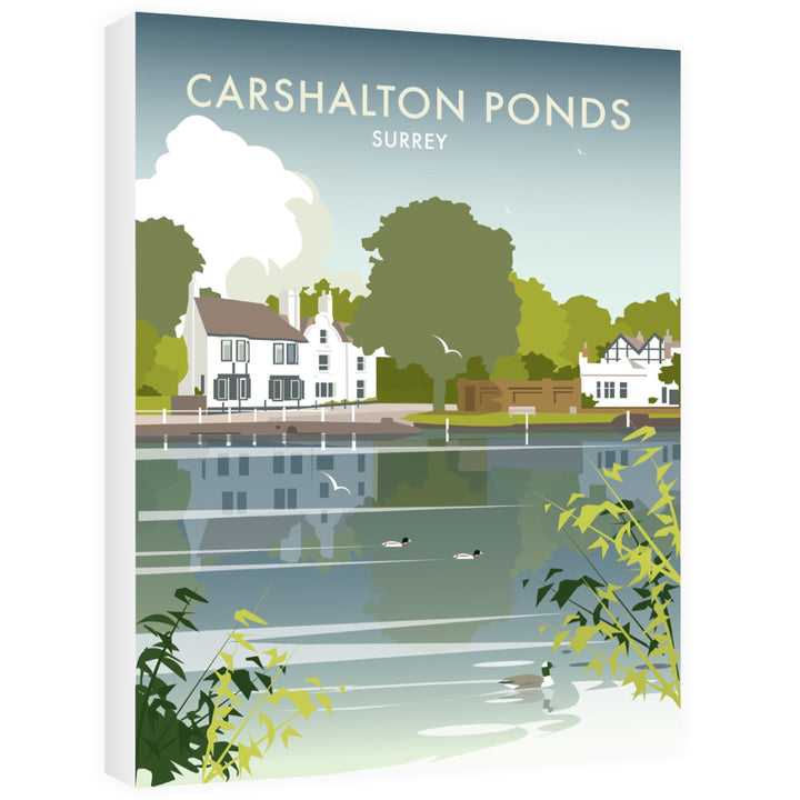 Carshalton Ponds, Surrey Canvas