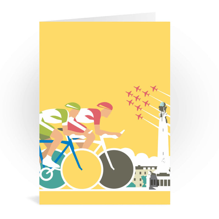 Cycling Greeting Card 7x5