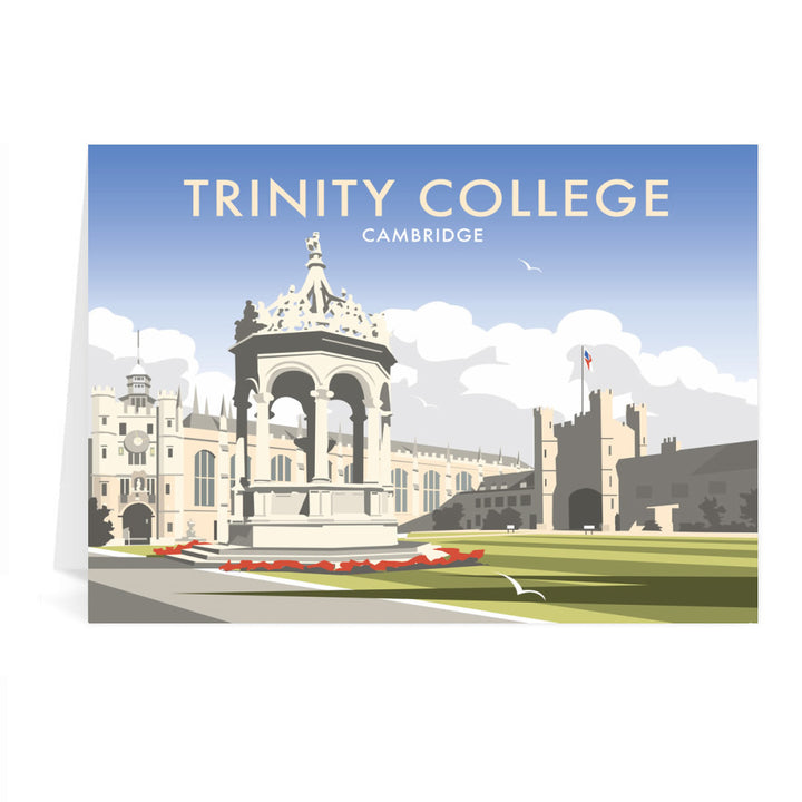 Trinity College, Cambridgeshire Greeting Card 7x5