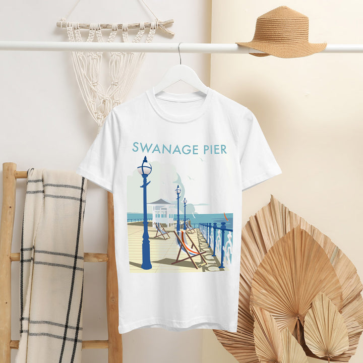 Swanage Pier T-Shirt by Dave Thompson