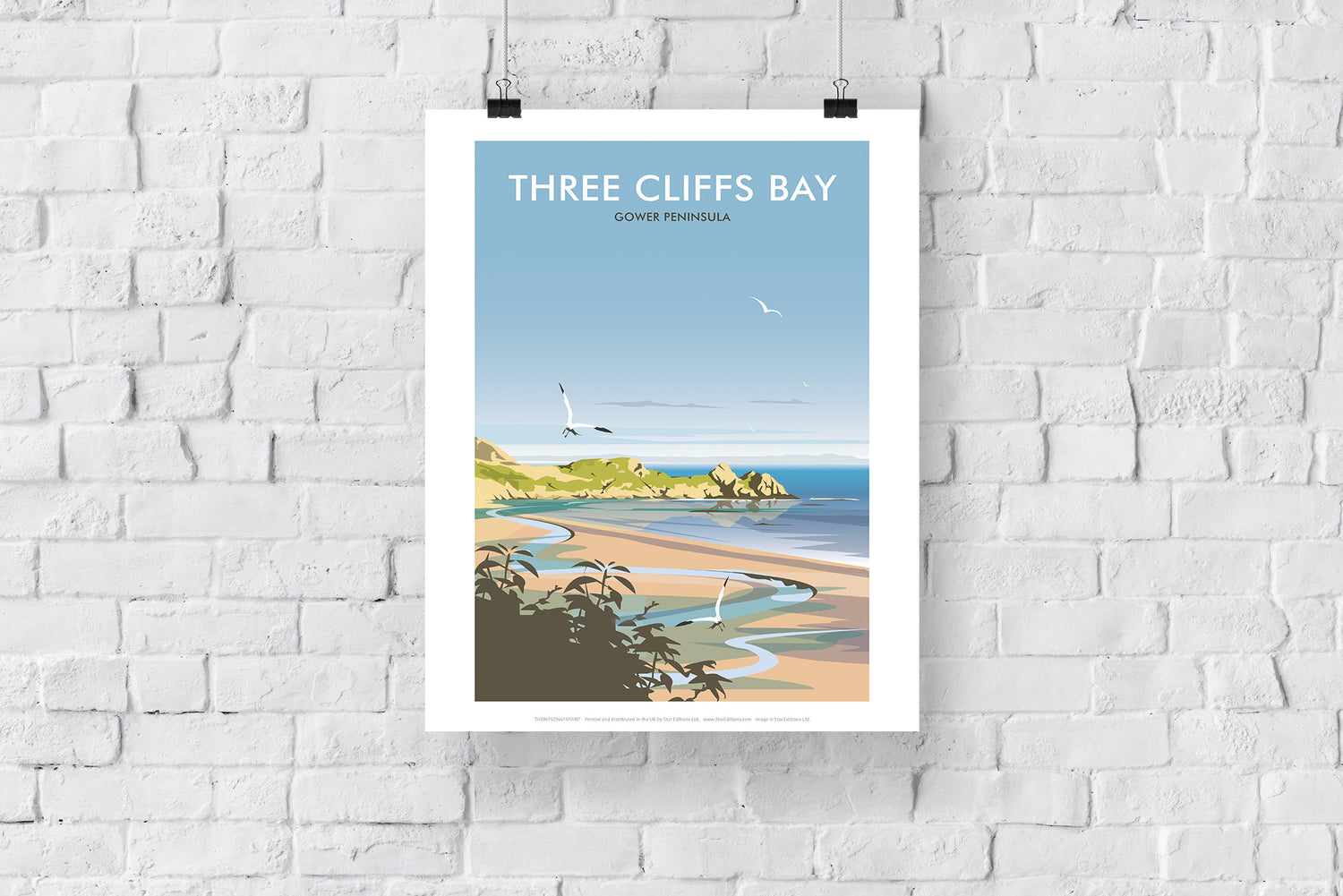 Three Cliffs Bay, Wales - Art Print