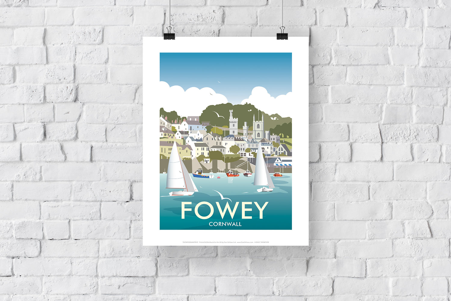 Fowey, Cornwall - Art Print