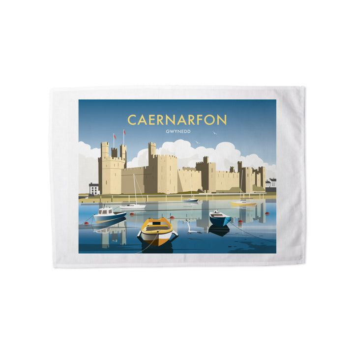 Caernarfon, Gwynedd Tea Towel