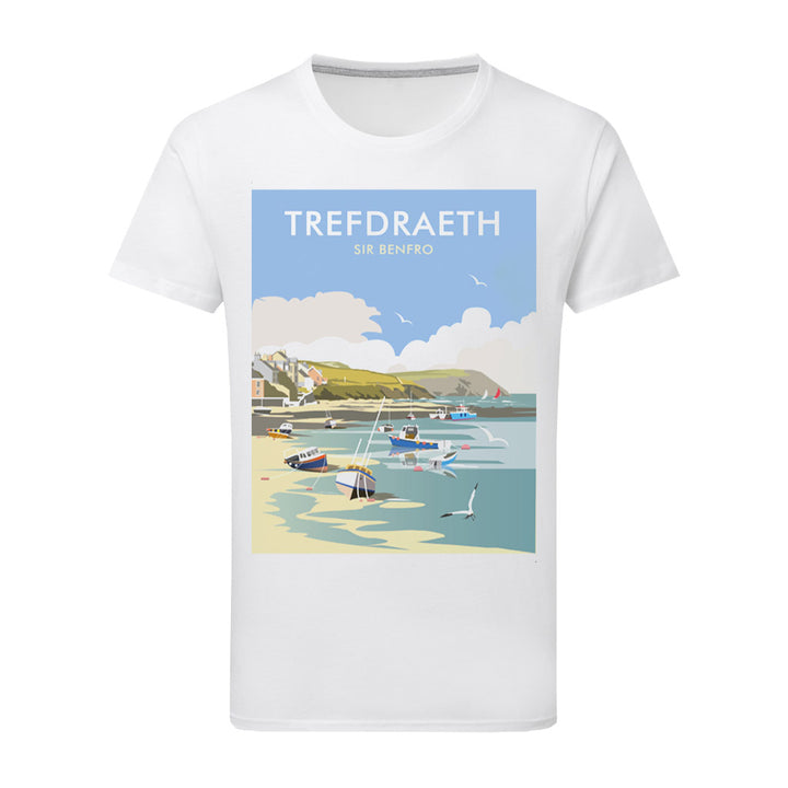Trefdraeth, Sir Benfro T-Shirt by Dave Thompson