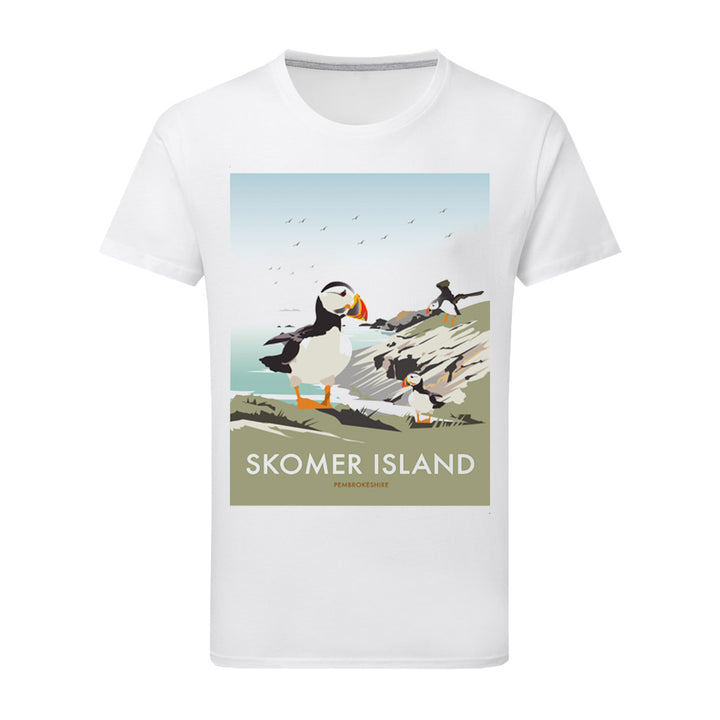 Skomer Island, Pembrokeshire T-Shirt by Dave Thompson