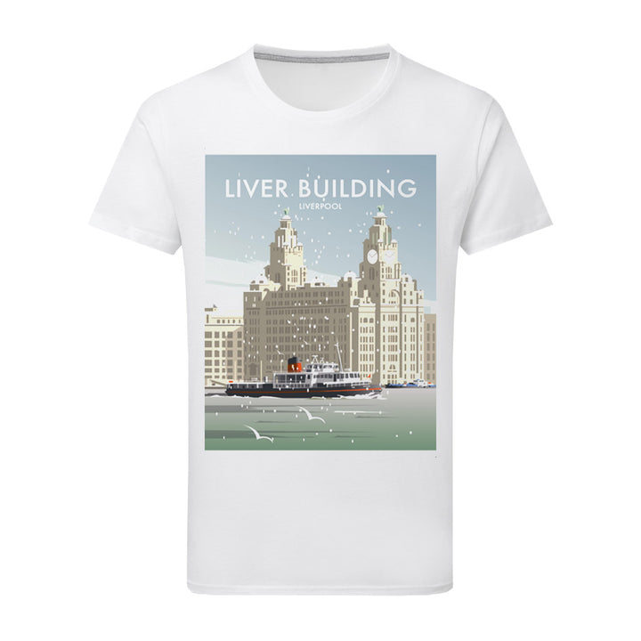 Liver Building, Liverpool T-Shirt by Dave Thompson