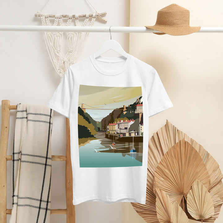 River, City, Bridge Print No Name T-Shirt by Dave Thompson