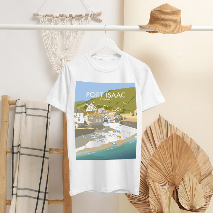 Port Isaac, Cornwall T-Shirt by Dave Thompson