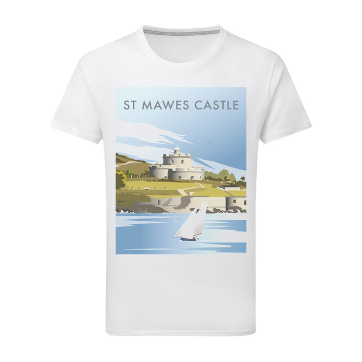 St Mawes Castle T-Shirt by Dave Thompson