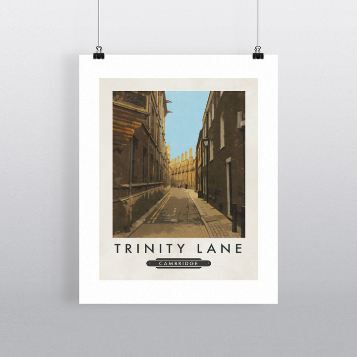 Trinity Lane, Cambridge 90x120cm Fine Art Print