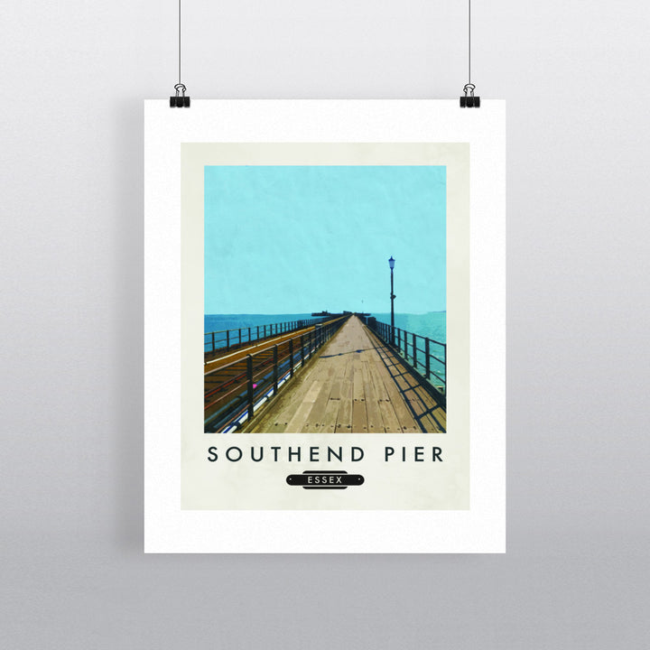 Southend Pier, Essex 90x120cm Fine Art Print