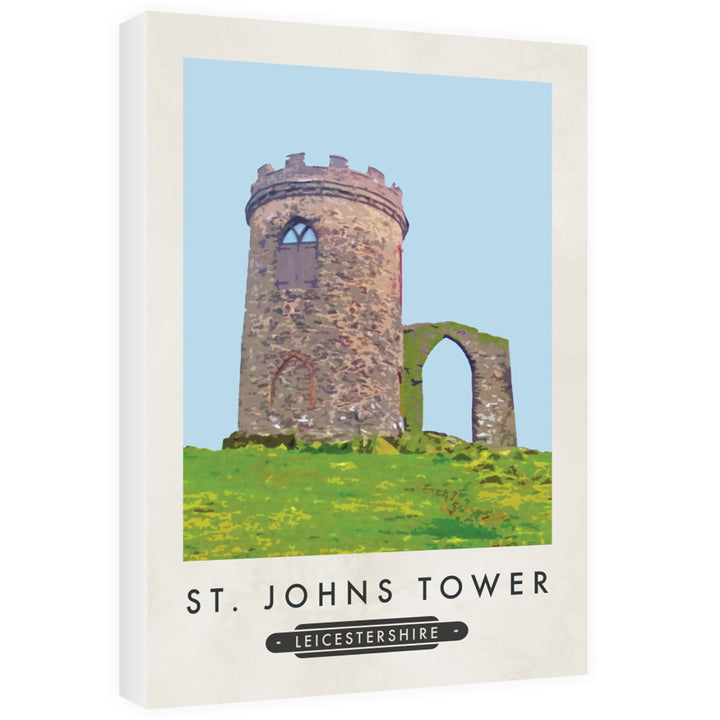 St Johns Tower, Leicestershire 60cm x 80cm Canvas