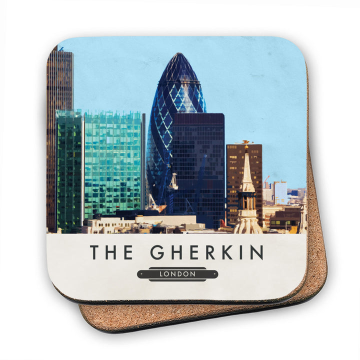 The Gherkin, London MDF Coaster