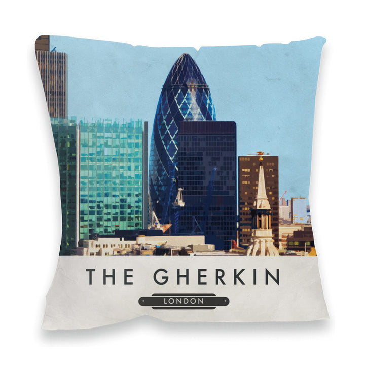 The Gherkin, London Fibre Filled Cushion