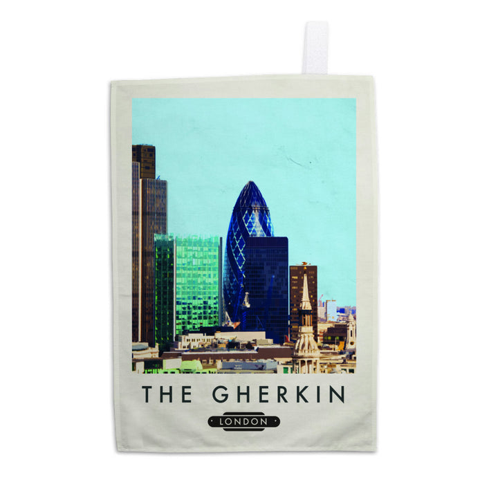 The Gherkin, London Tea Towel