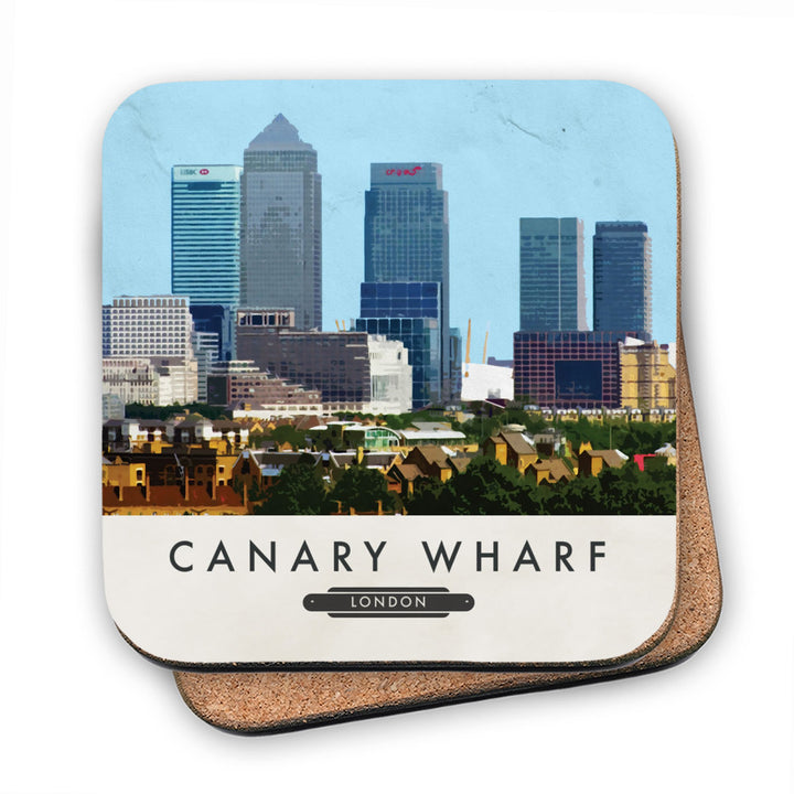 Canary Wharf, London MDF Coaster
