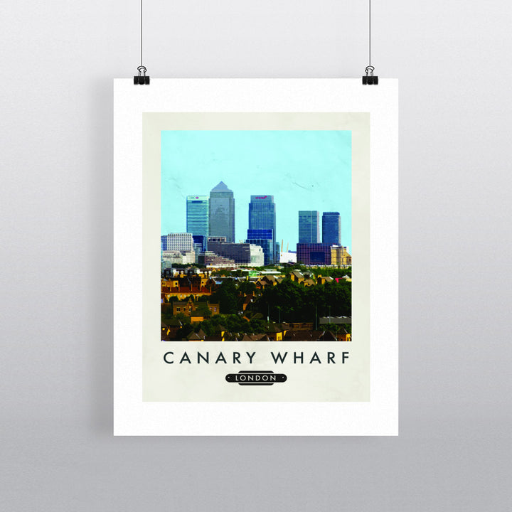 Canary Wharf, London 90x120cm Fine Art Print