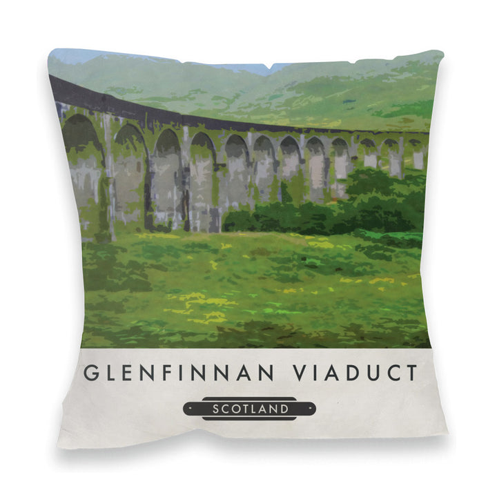 Glenfinnan Viaduct, Scotland Fibre Filled Cushion