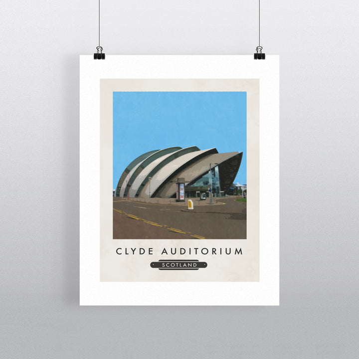 Clyde Auditorium, Scotland 90x120cm Fine Art Print