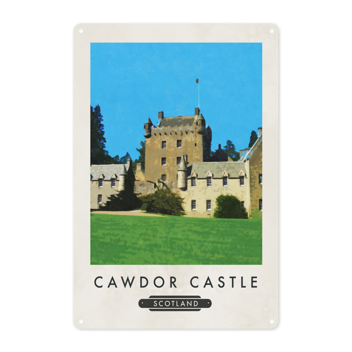 Cawdor Castle, Scotland Metal Sign