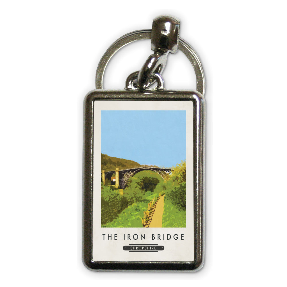 Ironbridge, Telford, Shropshire Metal Keyring