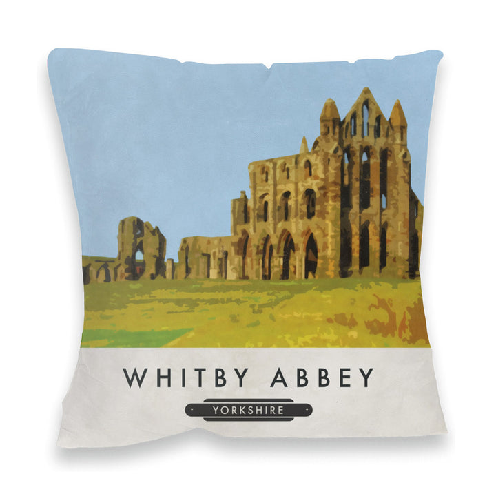Whitby Abbey, Yorkshire Fibre Filled Cushion