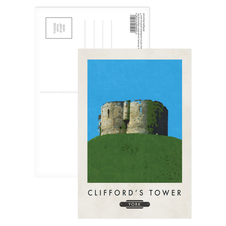 Cliffords Tower, Yorkshire Postcard Pack