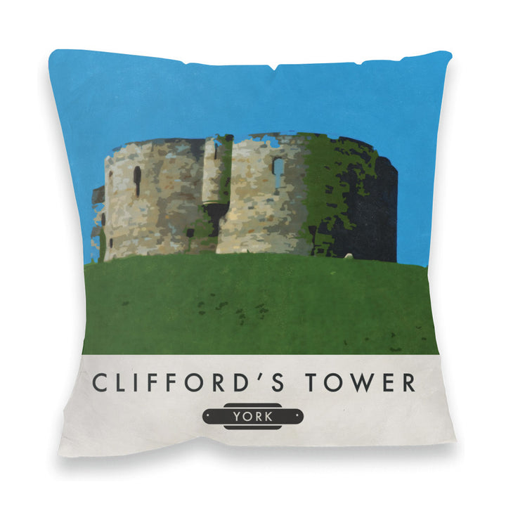 Cliffords Tower, Yorkshire Fibre Filled Cushion