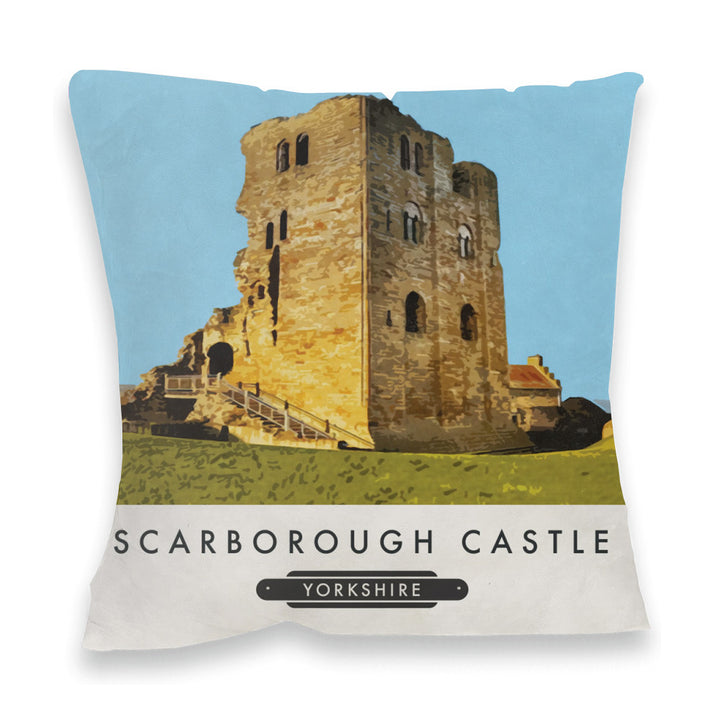 Scarborough Castle, Yorkshire Fibre Filled Cushion