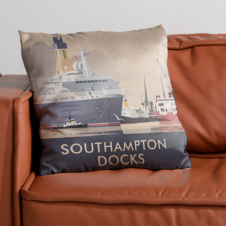 Southampton Docks Cushion