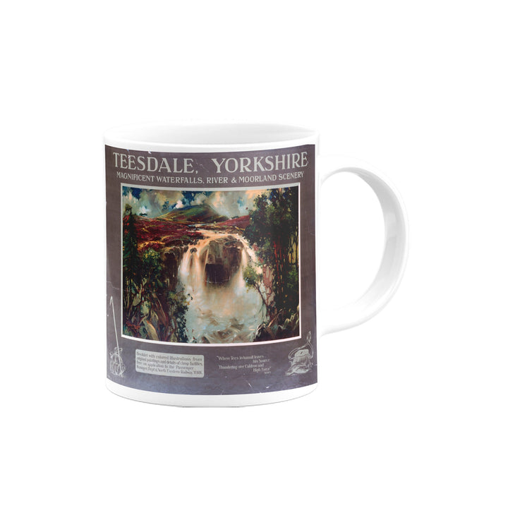 Teesdale, Yorkshire, Magnificent Waterfalls, River and Moorland Scenery Mug
