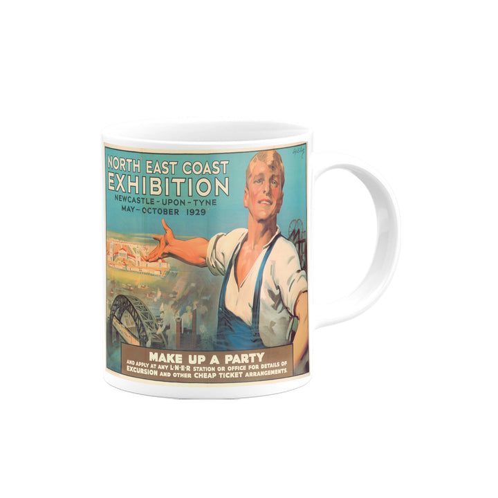 North East Coast Exhibition, Make Up a Party, Newcastle-Upon-Tyne Mug
