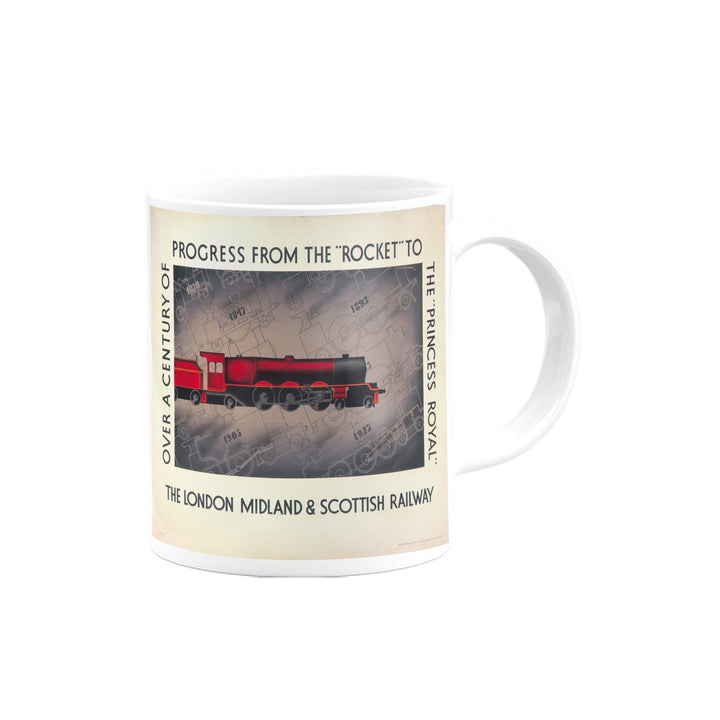 The London Midland and Scottish Railway, The Rocket, The Princess Royal Mug