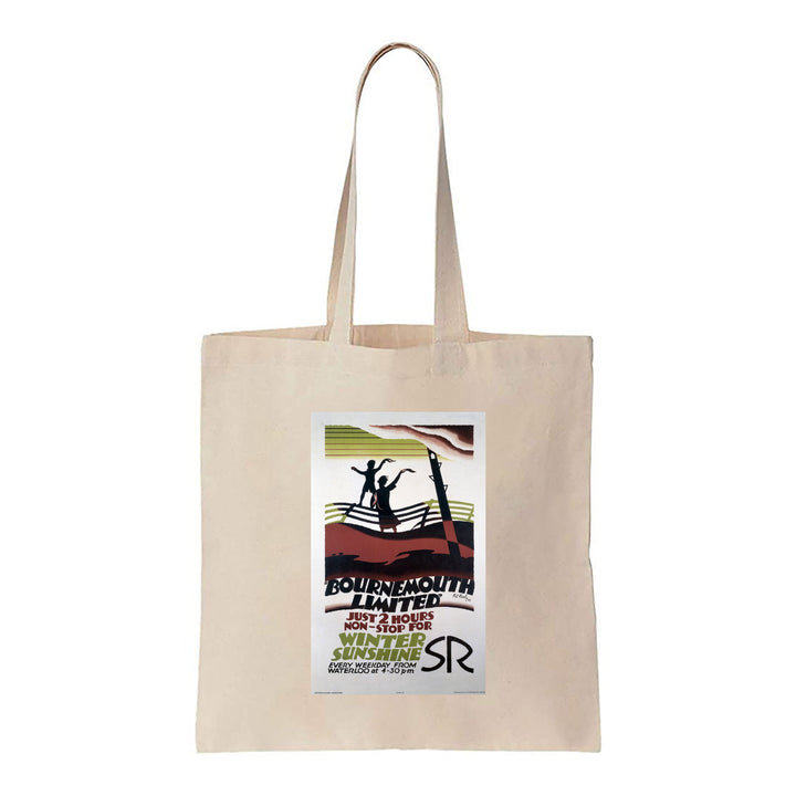 Bournemouth Limited, Just 2 Hours Non-Stop for Winter Sunshine, SR - Canvas Tote Bag