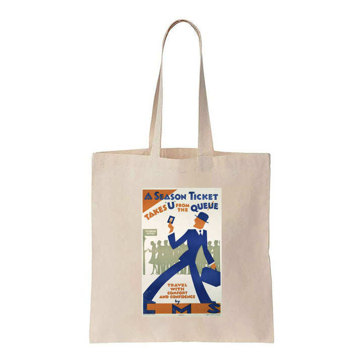 A Seaon Ticket Takes 'U' from the Queue, LMS - Canvas Tote Bag