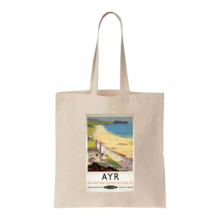 Ayr, Illustraded Guide free from Town Clerk Ayr, British Railways - Canvas Tote Bag