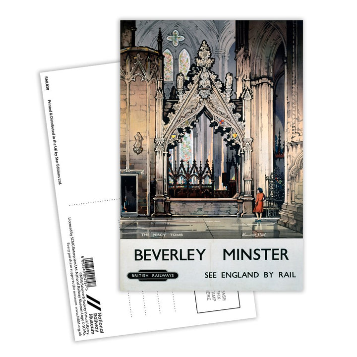 Beverley Minster, See England By Rail, British Railways Postcard Pack of 8