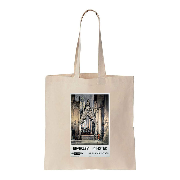 Beverley Minster, See England By Rail, British Railways - Canvas Tote Bag