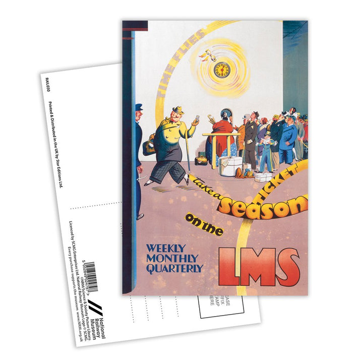Take a Season Ticket, LMS Postcard Pack of 8