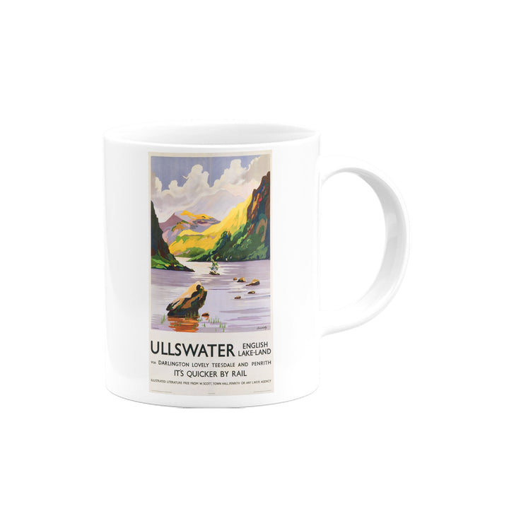Ullswater, English Lake-Land, It's Quicker By Rail Mug