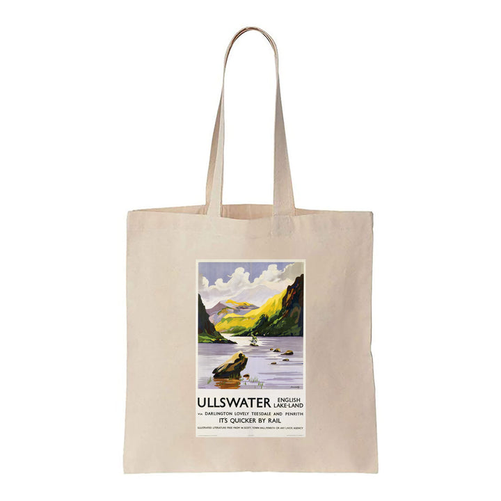 Ullswater, English Lake-Land, It's Quicker By Rail - Canvas Tote Bag