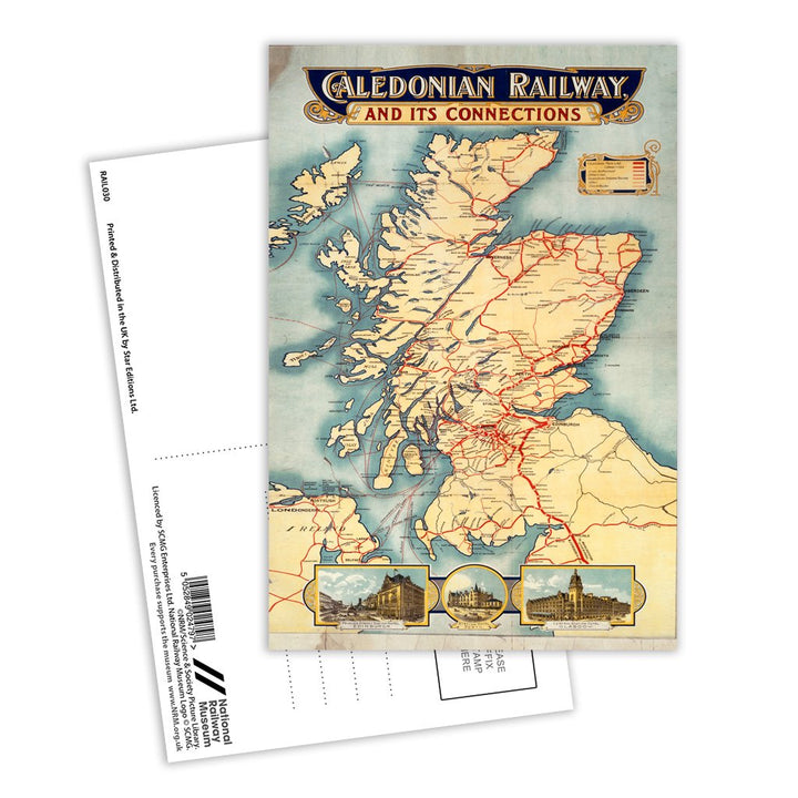 Caledonian Railway Postcard Pack of 8