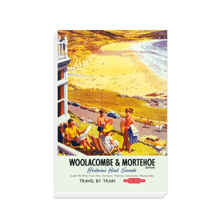 Woolacombe and Mortehoe, Devon, Travel By Train, British Railways - Canvas