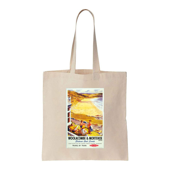 Woolacombe and Mortehoe, Devon, Travel By Train, British Railways - Canvas Tote Bag