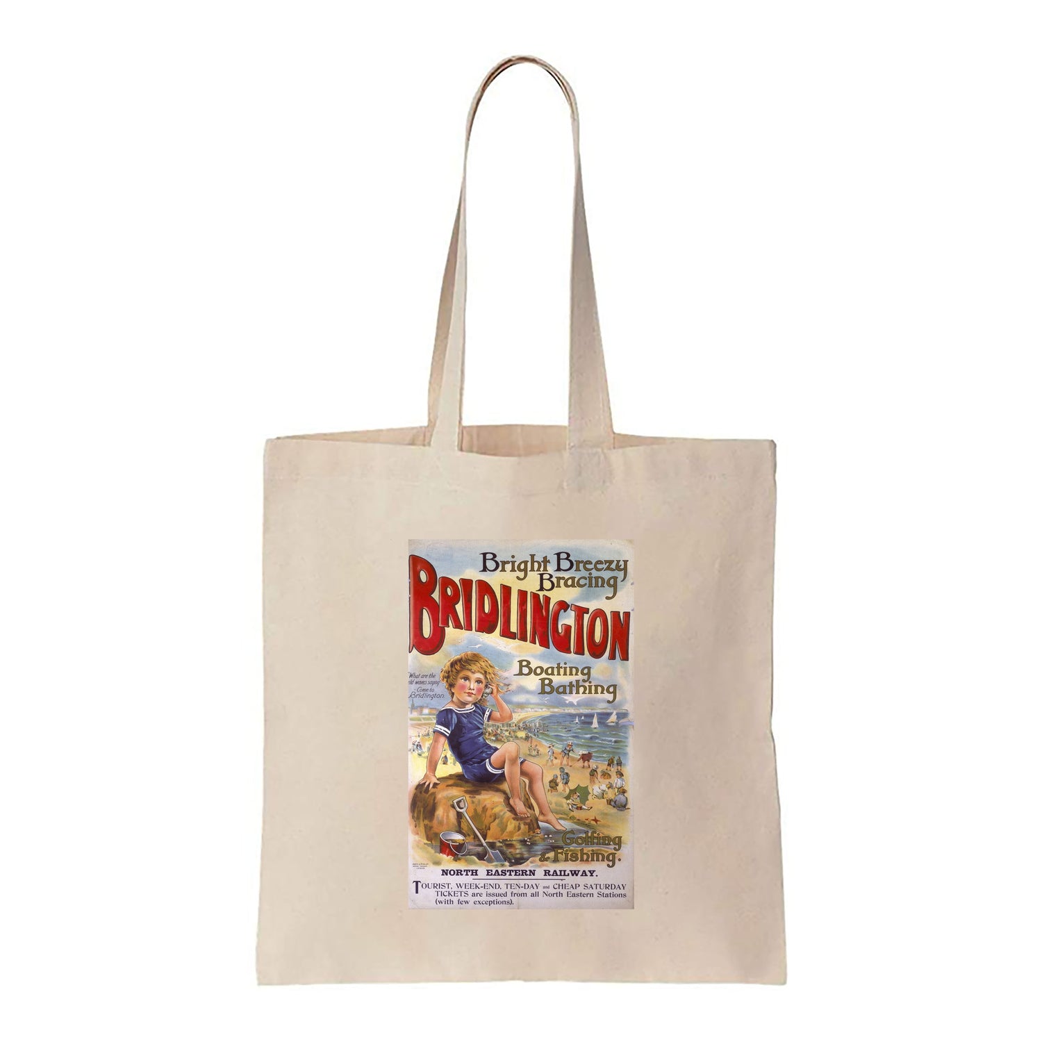 Bright Breezy Bracing Bridlington, North Eastern Railway - Canvas Tote Bag