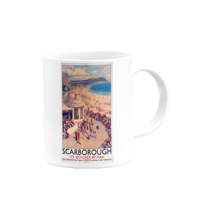 Scarborough, It's Quicker By Rail Mug